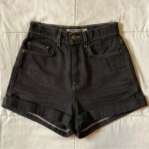 American Apparel high waisted denim shorts